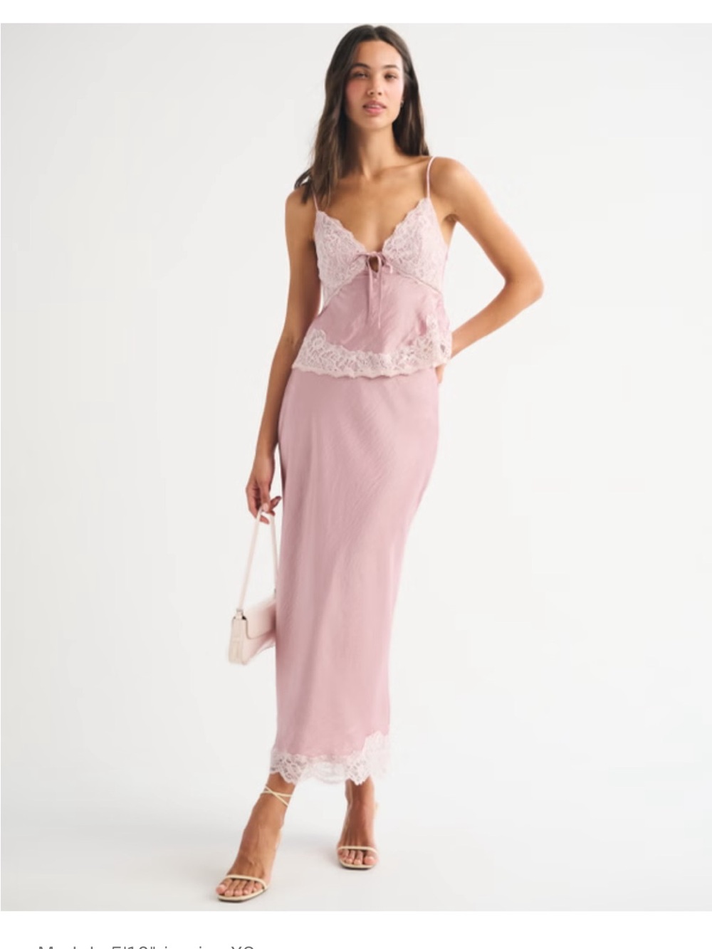 Maxi satin skirt and Matching bra free top